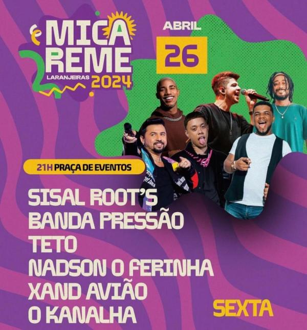 Sisal Rott´s, Banda Pressão, Teto, Nadson O Ferinha, Xand Avião e O Kanalha - Micareme 2024