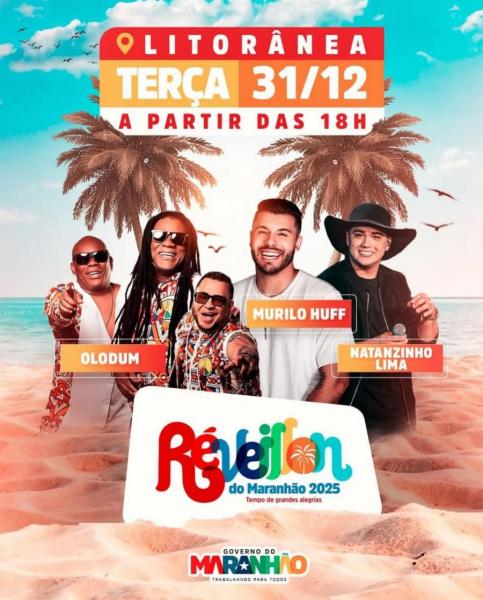 Olodum, Murilo Huff e Natanzinho Lima - Réveillon do Maranhão 2025