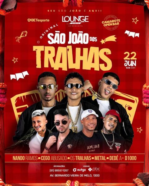 Os Tralhas, Cego Abusado, Nando Ramos, Metal e Dedé A+ D1000 - São João dos Tralhas