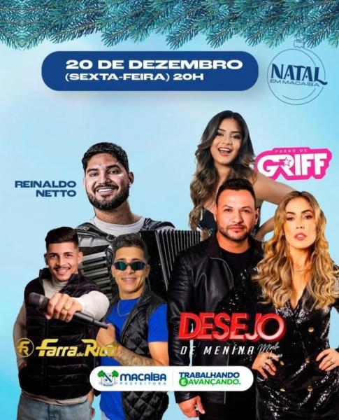 Farra de Rico, Desejo de Menina, Reinaldo Netto e Forró de Griff