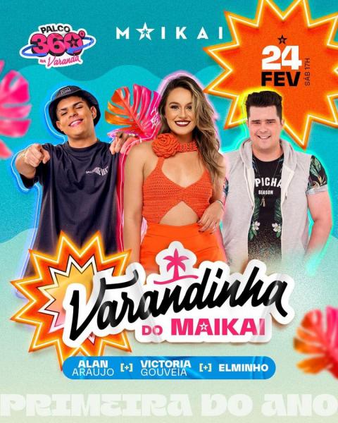 Alan Araújo, Victoria Gouveia e Elminho - Varandinha do Maikai