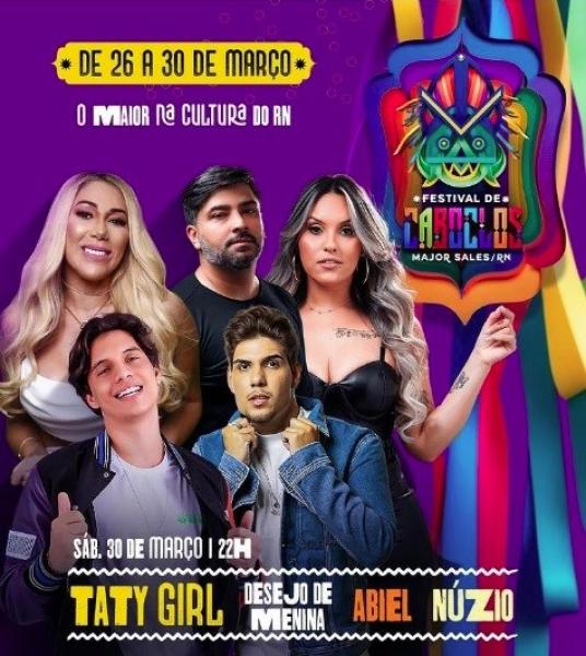 Taty Girl, Desejo de Menina, Abiel e Núzio - Festival de Caboclos