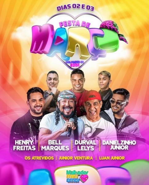 Durval Lelys, Os Atrevidos, Luan Junior e Danielzinho Junior - Festa de Março