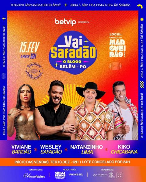 Wesley Safadão, Viviane Batidão, Natanzinho Lima e Kiko Chicabana - Vai Safadão