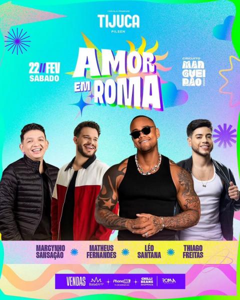 Léo Santana, Marcynho Sensação, Matheus Fernandes e Thiago Freitas - Amor em Roma