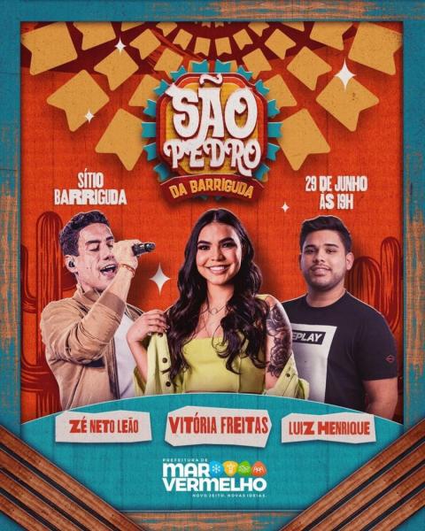Vitória Freitas, Zé Neto Leão e Luiz Henrique - São Pedro da Barrigada