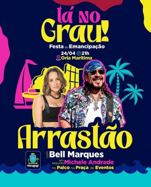 Bell Marques e Michele Andrade