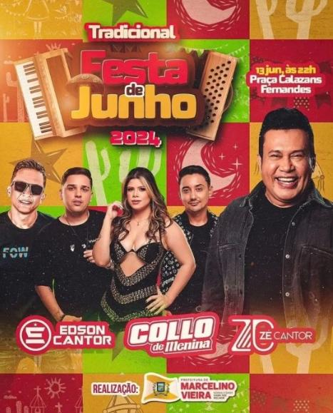 Collo de Menina, Edson Cantor e Zé Cantor - Festa de Junho
