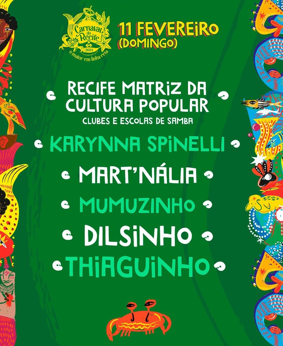 Karynna Spinelli, Mart'nália, Mumuzinho, Dilsinho e Thiaguinho