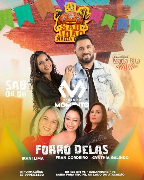 Forró dú Momento, Irani Lima, Fran Cordeiro e Cynthia Galindo - Forró Delas