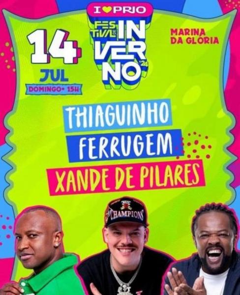 Thiaguinho, Ferrugem e Xande de Pilares - Festival de Inverno 2024