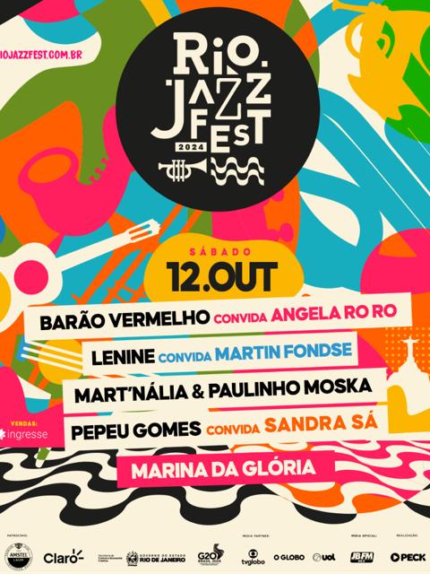 Pepeu Gomes convida Sandra Sá, Barão Vermelho convida Angela Ro Ro, Lenine convida Martin Fondse e Mart’nália & Moska - 3ª Rio Jazz Fest