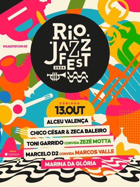 Chico César & Zeca Baleiro, Marcelo D2 convida Marcos Valle, Toni Garrido convida Zezé Motta e Alceu Valença - 3ª Rio Jazz Fest