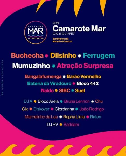 Bucheca, Barão Vermelho e Dj Marcelinho da Lua - Camarote Mar