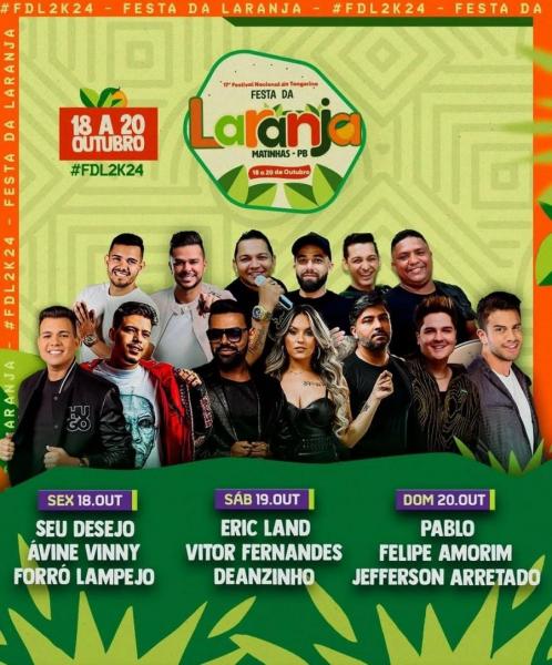 Pablo, Felipe Amorim e Jefferson Arretado - Festa da Laranja 2024