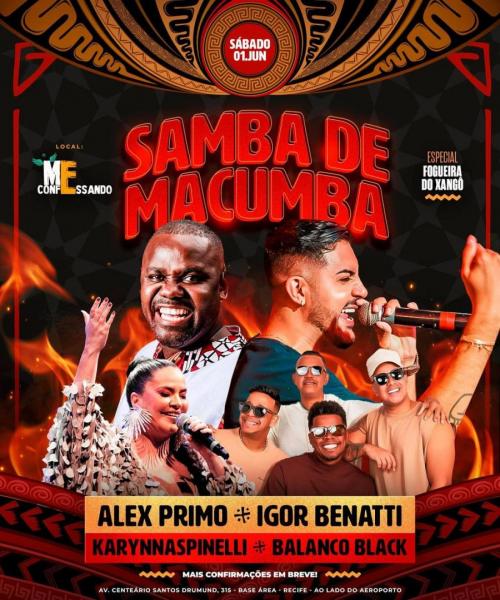Alex Primo, Igor Benatti, Karynnspinelli e Balanço Black - Samba de Macumba