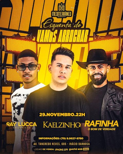 Kaelzinho, Ray Lucca e Rafinha O Bom de Verdade - Esquenta do Vamos Arrochar