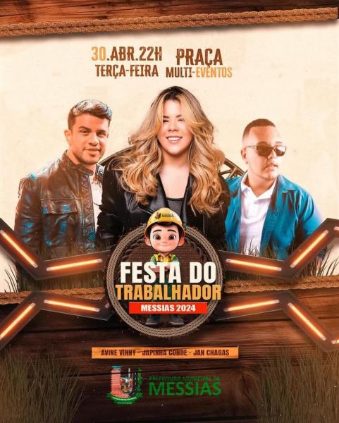 Avine Vinny, Japinha Conde e Jan Chagas - Festa do Trabalhador