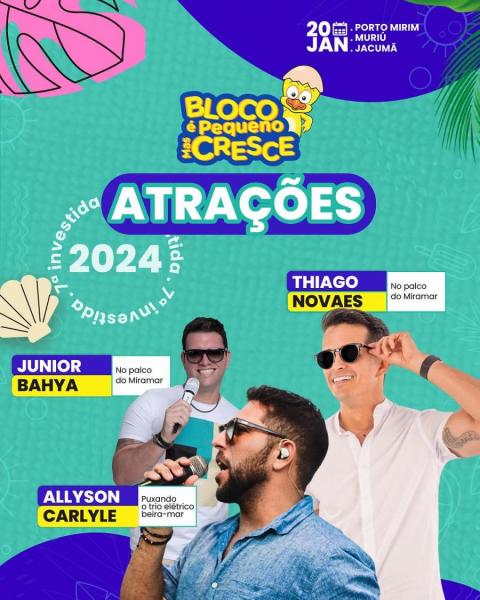 Junior Bahya, Thiago Novaes e Allyson Carlyle - Bloco é Pequeno mas Cresce