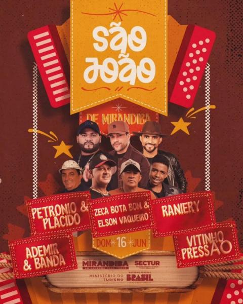 Petronio & Plácido, Zeca Bota Bom & Elson Vaqueiro, Raniery, Ademir & Banda e Vitinho Pressão
