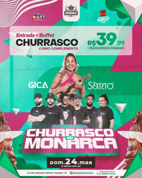 Gica e Grupo Sexteto - Domingueira Churrasco no Monarca