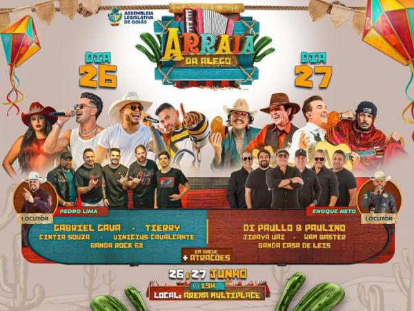 Di Paullo & Paulinho, Jiraya Uri, Wam Baster e Banda Casa de Leis - Arraiá da ALEGO