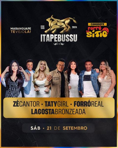 Zé Cantor, Taty Girl, Forró Real e Lagosta Bronzeada