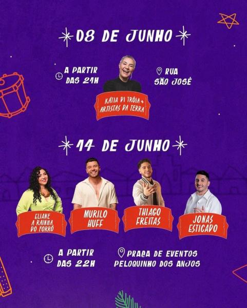 Eliane A Rainha do Forró, Murilo Huff, Thiago Freitas e Jonas Esticado