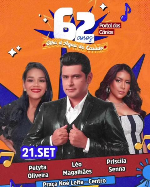 Petyta Oliveira, Léo Magalhães e Priscila Senna