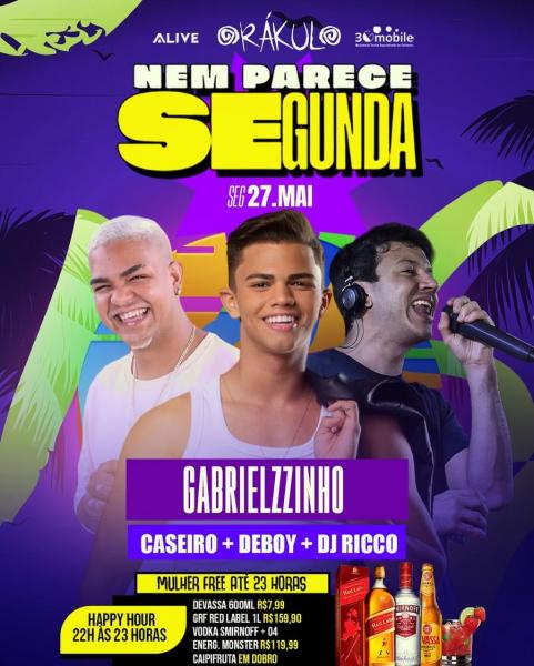 Gabrielzzinho, Caseiro, Deboy e Dj Ricco - Nem Parece Segunda