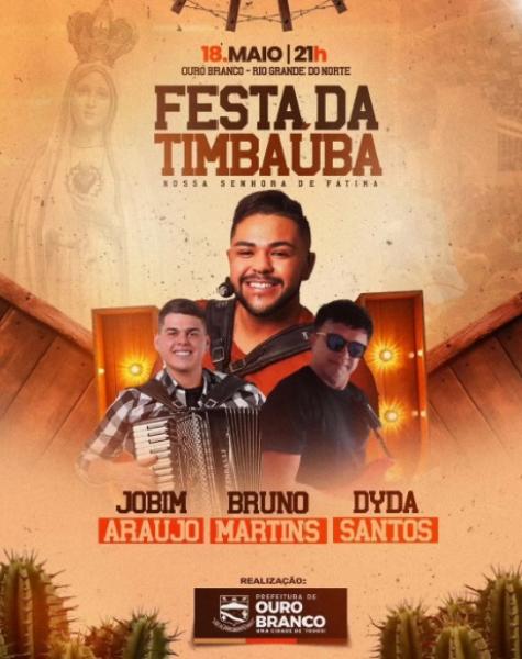 Bruno Martins, Jobim Araújo e Dyda Santos - Festa da Timbaúba