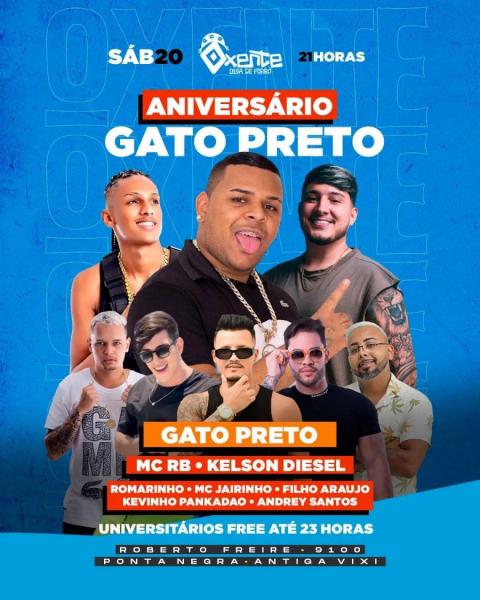 Gato Preto, Mc RB, Kelson Diesel, Romarinho, Mc Jairinho, Filho Araújo, Kevinho Pankadão e Andrey Santos - Aniversário Gato Preto