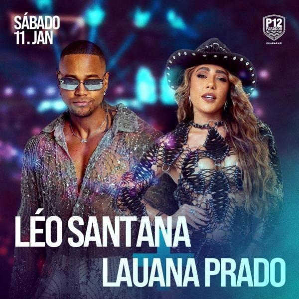 Léo Santana e Lauana Prado