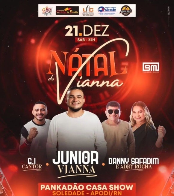 Junior Vianna, G.I. Cantor e Danny Safadim & Adry Rocha - Natal do Vianna