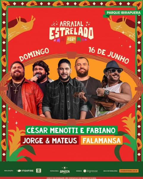 César Menotti & Fabiano, Jorge & Mateus e Falamansa - Arraial Estrelado 2024