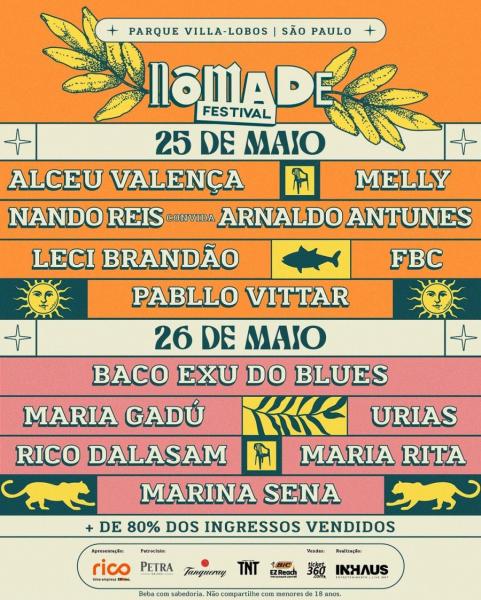 Baco Exu do Blues, Maria Gadú, Urias, Rico Dalasam, Maria Rita e Marina Sena - Festival Nômade