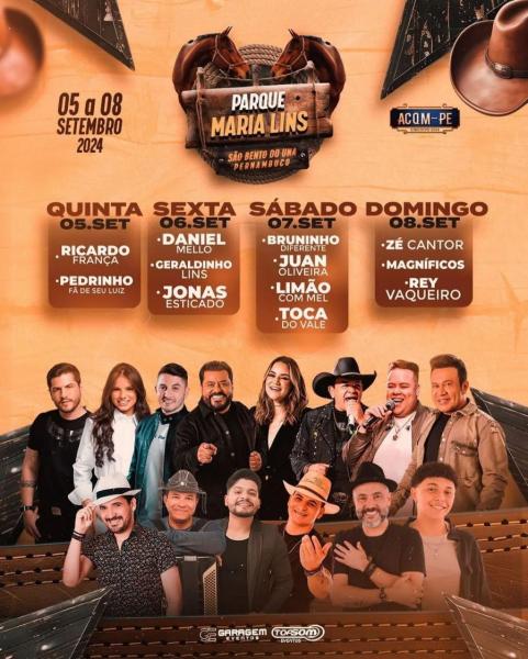 Zé Cantor, Geraldinho Lins e Rey Vaqueiro