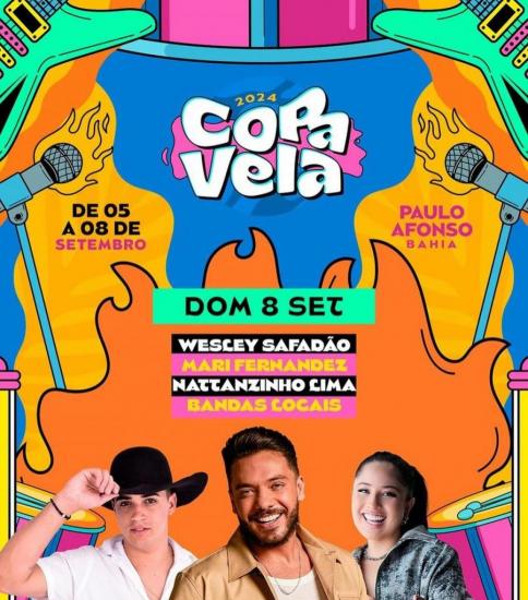 Wesley Safadão, Mari Fernandez e Nattanzinho Lima - Copa Vela 2024