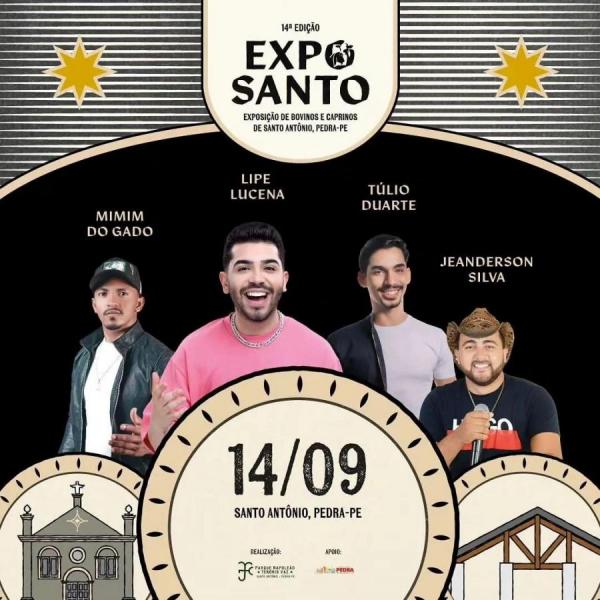 Lipe Lucena, Mimim do Gado, Túlio Duarte e Jeanderson Silva - 14º Expo Santo