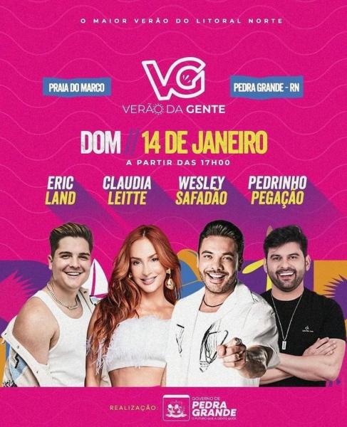 Eric Land, Claudia Leitte, Wesley Safadão e Pedrinho Pegação