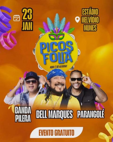 Bell Marques, Banda Pilera e Parangolé - Picos Folia