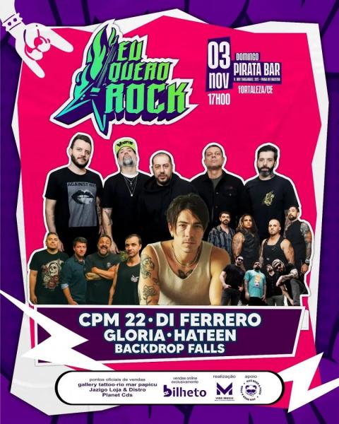 CPM 22, Di Ferrero, Gloria, Hateen e Backdrop Falls - Eu Quero Rock