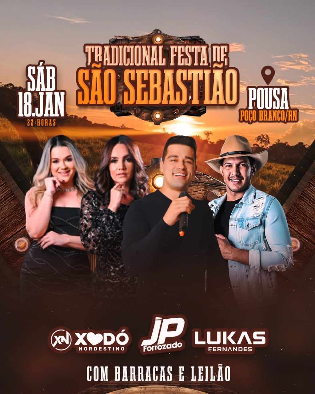 Xodó Nordestino, JP Forrozado e Lukas Fernandes
