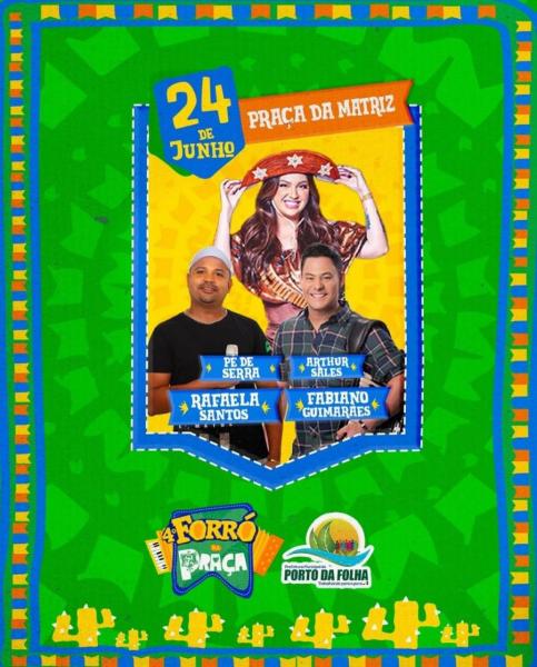 Arthur Sales, Rafaela Santos e Fabiano Guimarães - 4º Forró na Praça