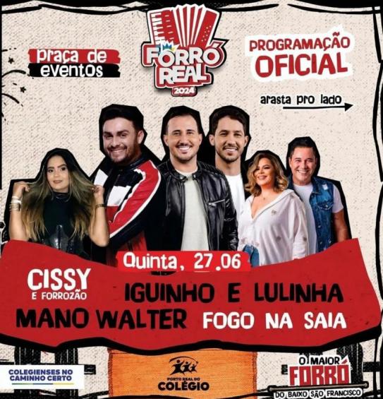Iguinho & Lulinha, Mano Walter, Fogo na Saia e Cissy & Forrozão