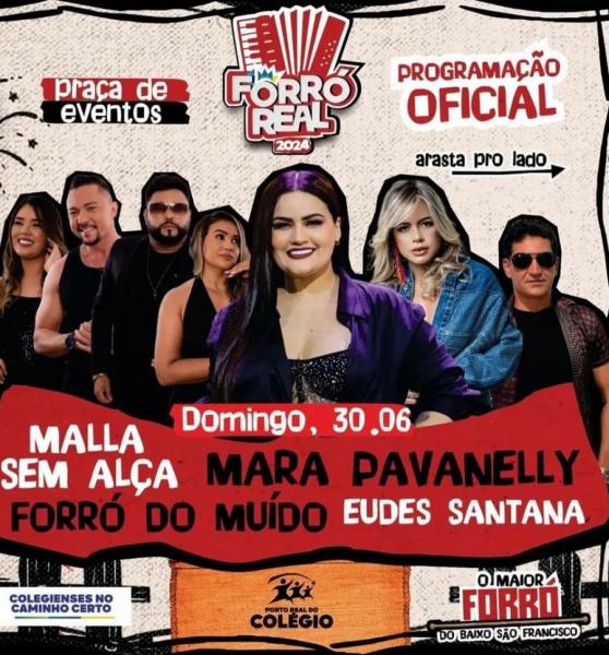 Mara Pavanelly, Forró do Muído, Malla Sem Alça e Eudes Santana