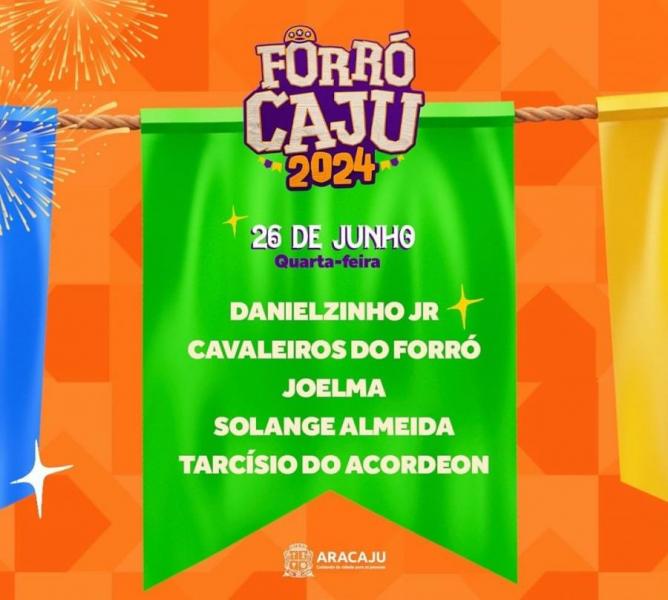 Danielzinho Jr., Cavaleiros do Forró, Joelma, Solange Almeida e Tarcísio do Acordeon - Forró Caju 2024