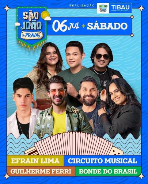 Efrain Lima, Circuito Musical, Guilherme Ferri e Bonde do Brasil - São João na Praia