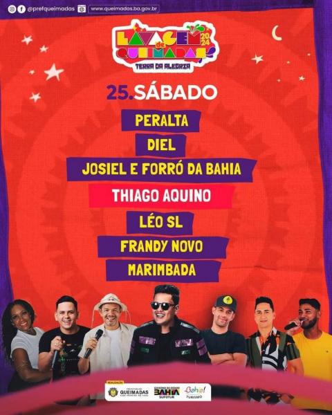 Peralta, Diel, Josiel & Forró da Bahia, Thiago Aquino, Léo SL, Frandy Novo e Marimbada - Lavagem de Queimadas