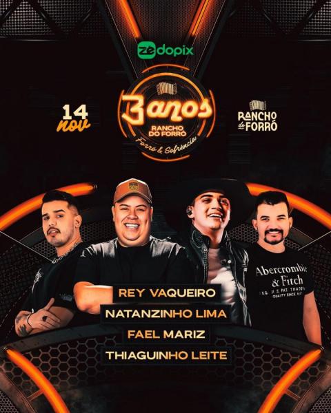 Rey Vaqueiro, Natanzinho Lima, Fale Mariz e Thiaguinho Leite